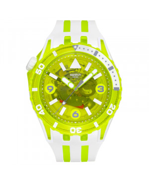 Szwajcarski modowy zegarek unisex Swatch Egg Yolk SSCU09J100