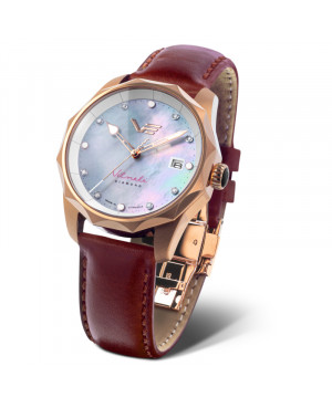 Elegancki zegarek damski Vostok Europe Vilnele Solar VS42-125B754