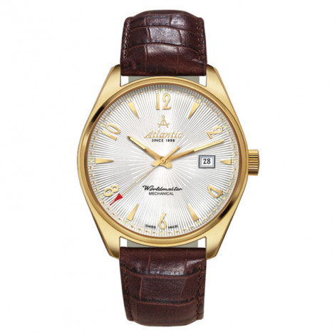 Szwajcarski elegancki zegarek męski Atlantic Worlmaster Mechanical 51651.45.25G