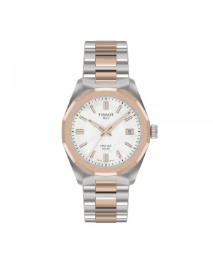 Szwajcarski elegancki zegarek damski Tissot PRC 100 Solar T151.822.22.111.00