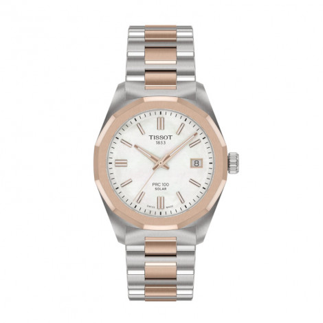 Szwajcarski elegancki zegarek damski Tissot PRC 100 Solar T151.822.22.111.00