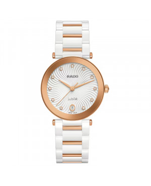 Szwajcarski elegancki zegarek damski Rado LaCoupole Diamonds R22240703