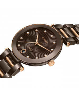 Szwajcarski elegancki zegarek damski Rado LaCoupole Diamonds R22242703