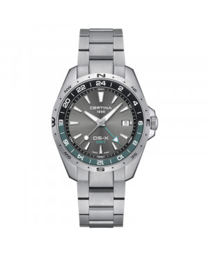 Szwajcarski sportowy zegarek męski Certina DS-X GMT C047.452.11.081.00
