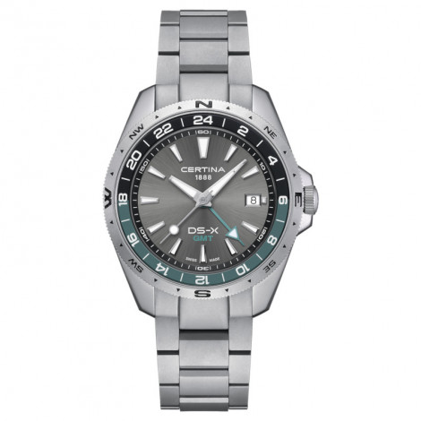 Szwajcarski sportowy zegarek męski Certina DS-X GMT C047.452.11.081.00