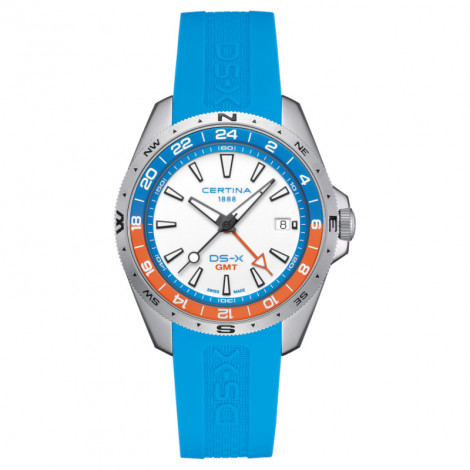 Szwajcarski sportowy zegarek męski Certina DS-X GMT C047.452.17.011.00