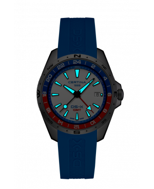 Szwajcarski sportowy zegarek męski Certina DS-X GMT C047.452.17.011.00