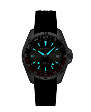 Szwajcarski sportowy zegarek męski Certina DS-X GMT C047.452.17.081.01