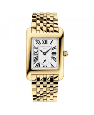 Szwajcarski elegancki zegarek damski Frederique Constant Carree Small Seconds FC-235S2C5B