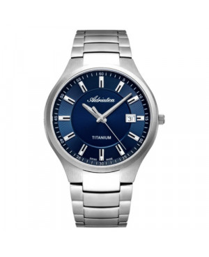 Szwajcarski klasyczny zegarek męski Adriatica Titanium A8329.4115Q