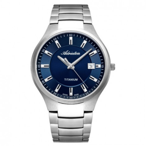 Szwajcarski klasyczny zegarek męski Adriatica Titanium A8329.4115Q