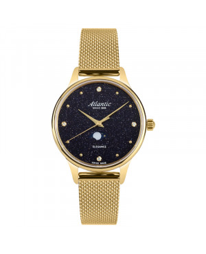 Szwajcarski elegancki zegarek damski Atlantic Elegance Aventurine 30230.45.59MB