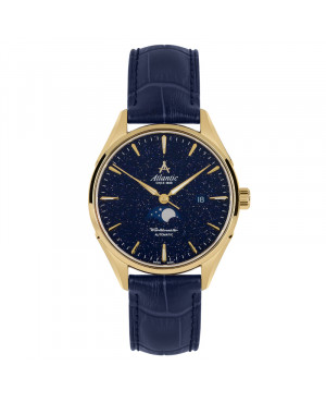 Szwajcarski elegancki zegarek męski Atlantic Worldmaster Nightsky 52783.45.91