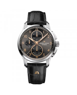 Szwajcarski sportowy zegarek męski MAURICE LACROIX Pontos Chronograph PT6388-SS001-321-2