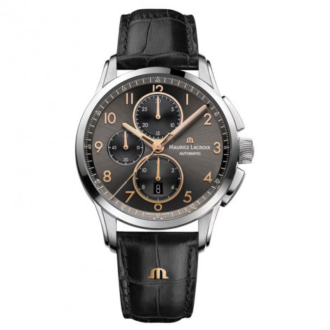Szwajcarski sportowy zegarek męski MAURICE LACROIX Pontos Chronograph PT6388-SS001-321-2