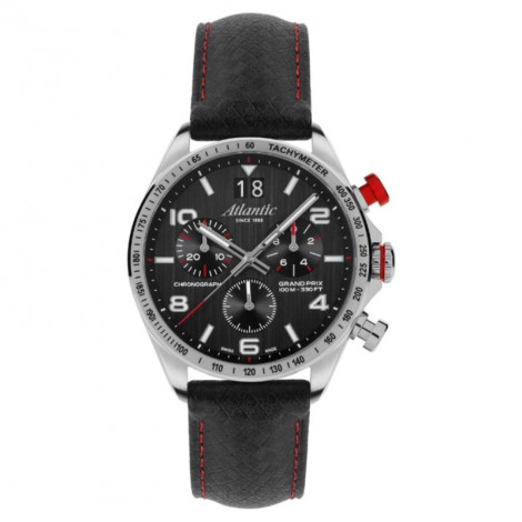 Szwajcarski sportowy zegarek męski Atlantic Grand Prix Chrono 55463.41.65