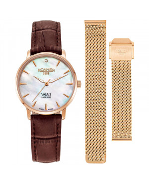 Szwajcarski elegancki zegarek damski Roamer Valais 989847 49 10 05 (989847491005)
