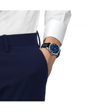 Szwajcarski klasyczny zegarek męski TISSOT Le Locle Powermatic 80 T006.407.16.043.00