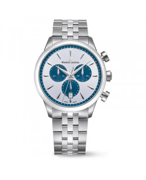 Szwajcarski elegancki zegarek męski Maurice Lacroix 1975 Chronograph 751038-SS002-131-1
