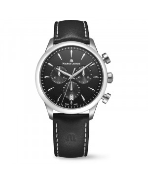 Szwajcarski elegancki zegarek męski Maurice Lacroix 1975 Chronograph 751038-SS001-330-2