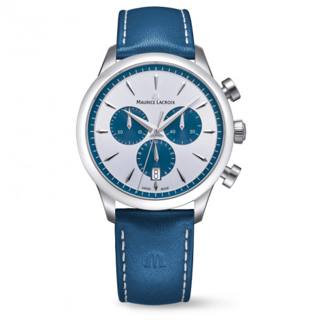 Szwajcarski elegancki zegarek męski Maurice Lacroix 1975 Chronograph 751038-SS001-131-4
