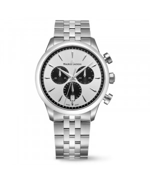 Szwajcarski elegancki zegarek męski Maurice Lacroix 1975 Chronograph 751038-SS002-130-1