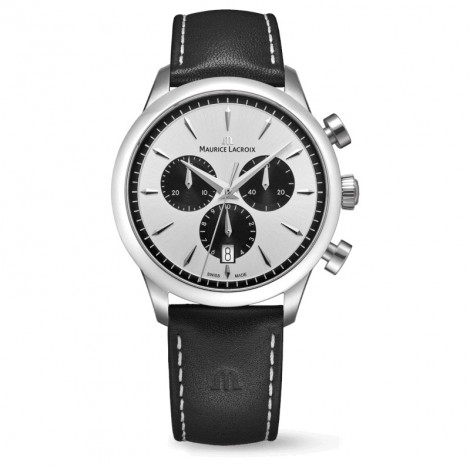 Szwajcarski elegancki zegarek męski Maurice Lacroix 1975 Chronograph 751038-SS001-130-2