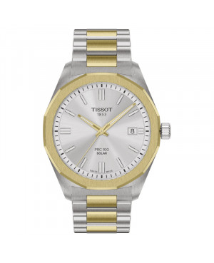 Szwajcarski elegancki zegarek męski Tissot PRC 100 Solar T151.422.22.031.00