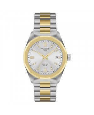 Szwajcarski elegancki zegarek damski Tissot PRC 100 Solar T151.822.22.031.00