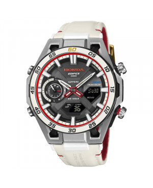 Japoński elegancki zegarek męski Casio x Honda Formula 1 60th Anniversary Limited Edition ECB-2300HR-1AER