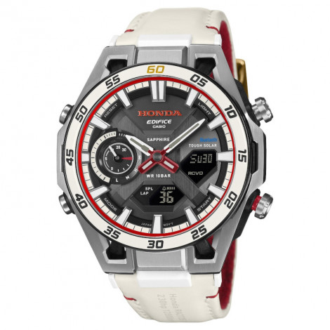 Japoński elegancki zegarek męski Casio x Honda Formula 1 60th Anniversary Limited Edition ECB-2300HR-1AER