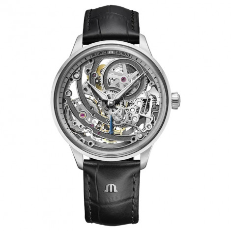 Szwajcarski elegancki zegarek męski Maurice Lacroix 1975 Automatic Manufacture Skeleton 758108-SS001-090-2