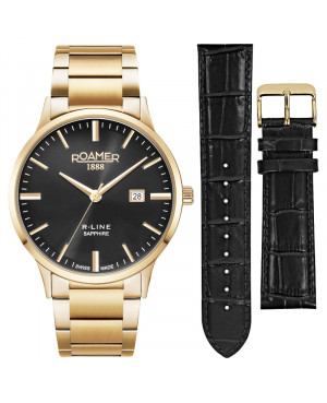 Szwajcarski klasyczny zegarek męski Roamer R-Line 718833 48 55 71
