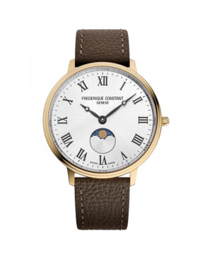 Szwajcarski klasyczny zegarek męski Frederique Constant Classics Slimline Moonphase FC-206RS3S5