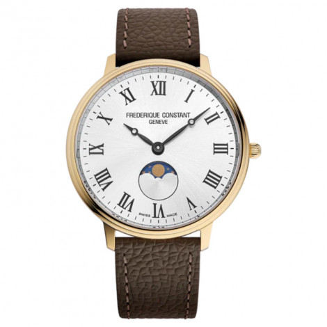 Szwajcarski klasyczny zegarek męski Frederique Constant Classics Slimline Moonphase FC-206RS3S5