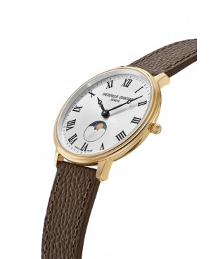 Szwajcarski klasyczny zegarek męski Frederique Constant Classics Slimline Moonphase FC-206RS3S5