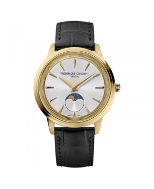 Szwajcarski klasyczny zegarek męski Frederique Constant Classics Moneta Moonphase FC-206S3S5