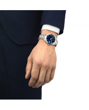 Szwajcarski klasyczny zegarek męski TISSOT Gentleman Powermatic 80 T165.807.11.041.00