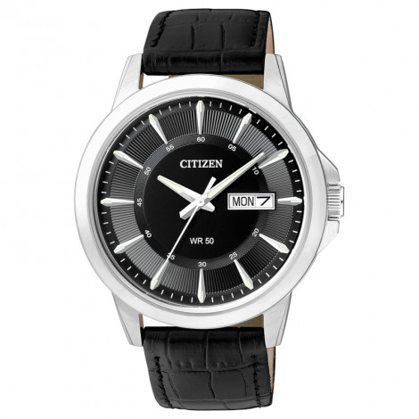 Japoński elegancki zegarek męski Citizen Quartz Leather BF2011-01EC