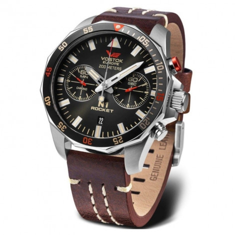 Sportowy zegarek męski Vostok Europe Rocket N-1 Chrono 6S21/225A618