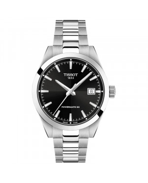 Szwajcarski klasyczny zegarek męski TISSOT Gentleman Powermatic 80 T165.807.11.051.00