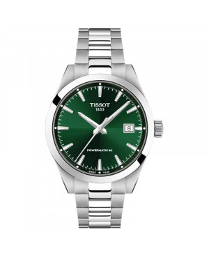 Szwajcarski klasyczny zegarek męski TISSOT Gentleman Powermatic 80 T165.807.11.091.00