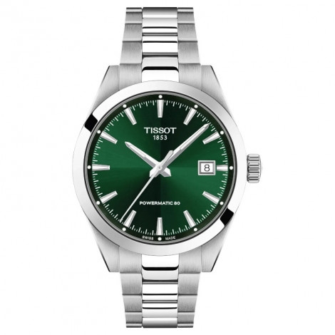 Szwajcarski klasyczny zegarek męski TISSOT Gentleman Powermatic 80 T165.807.11.091.00