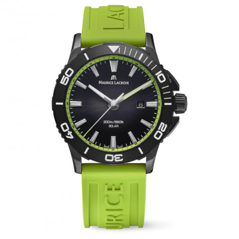 Szwajcarski sportowy zegarek męski Maurice Lacroix Pontos S Solar PT1008-DLB00-330-5