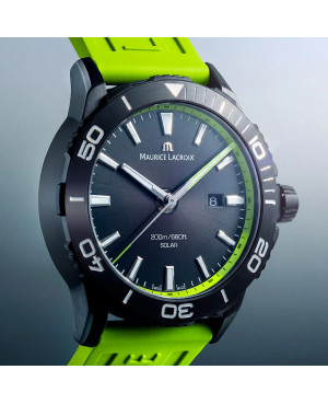 Szwajcarski sportowy zegarek męski Maurice Lacroix Pontos S Solar PT1008-DLB00-330-5