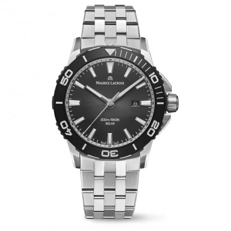 Szwajcarski elegancki zegarek męski Maurice Lacroix Pontos S Solar PT1008-SSL22-330-1