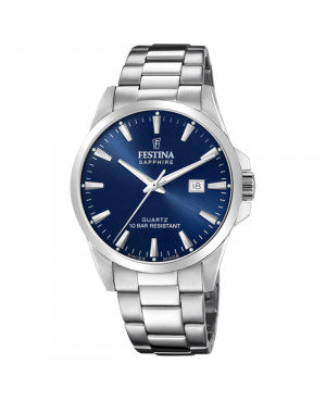 Szwajcarski elegancki zegarek męski Festina Swiss Made F20024/3 (F200243)