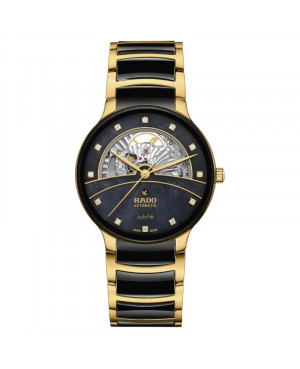 Szwajcarski elegancki zegarek męski Rado Centrix Open Heart Diamonds R30008902