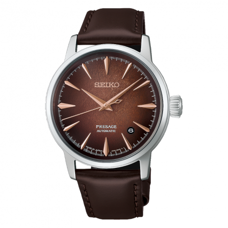 Zegarek męski Seiko Presage Cocktail Time Crushed Ice „Whisky Mist” HCB003J1