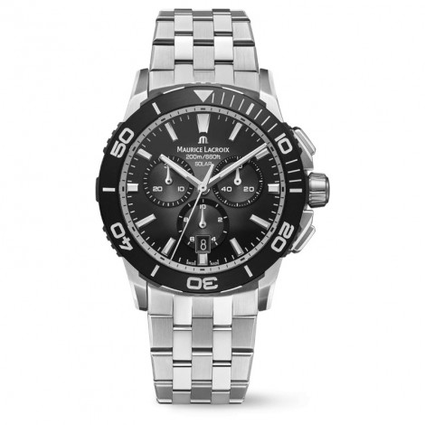 Szwajcarski zegarek męski Maurice Lacroix Pontos S Solar Chronograph PT1038-SSL22-330-1